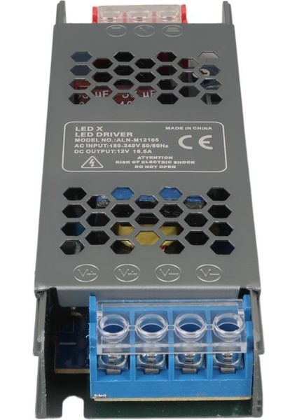 ALN-M12165 12 Volt 16.5 Amper 72X24X12MMULTRA Slim Metal Kasa Adaptör modelleri