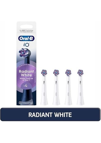 Oral-B Io Radiant White Beyaz Diş Fırçası Yedek Başlığı 4 Adet fiyatları