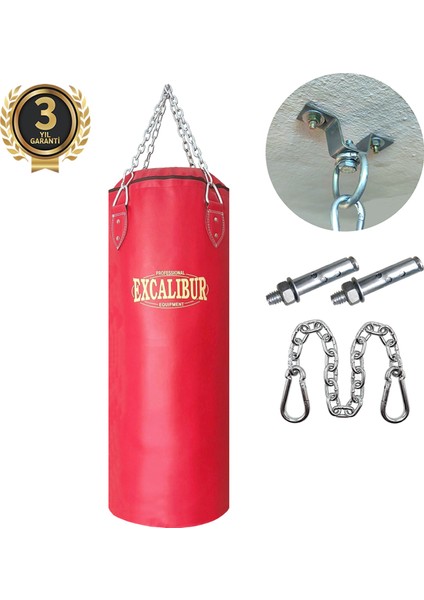 Klasik Boks Torbası 90 x 35 cm Kırmızı modelleri