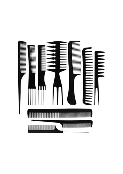 Powertec 10'lu Profesyonel Kuaför Tarağı - Berber Tarağı Çantalı Set fiyatları