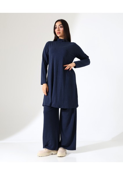 Kadın Boğazlı Yün Viskon Uzun Büyük Beden Kazak fırsatları