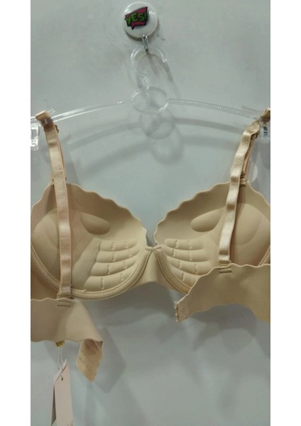 Kadın Push Up Lazer Kesim El Destekli Ten Sütyen modelleri