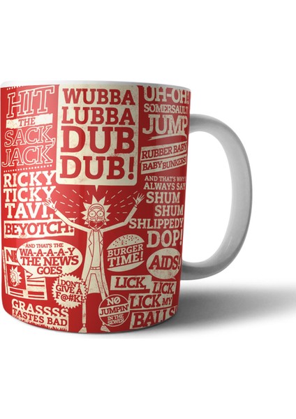 Rick And Morty Kupa Bardak Model 15