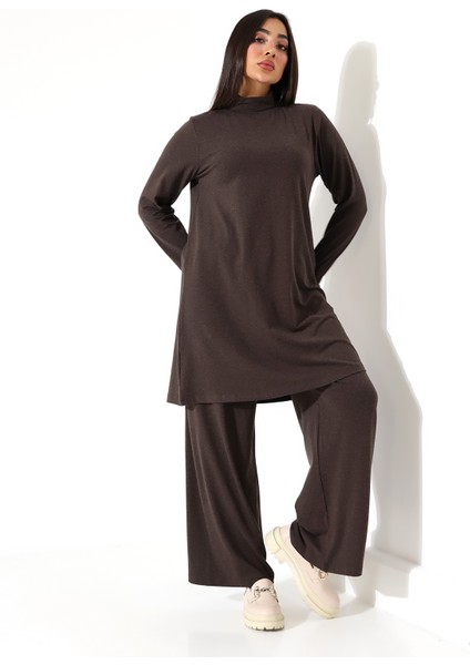 Kadın Boğazlı Yün Viskon Uzun Büyük Beden Kazak fiyatları