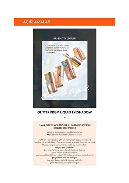 Mıssha Işıltılı ve Parlak Glitter Likit Göz Farı No.2 Interstellar Glitter Prism Liquid Eyeshadow Topper fiyatları