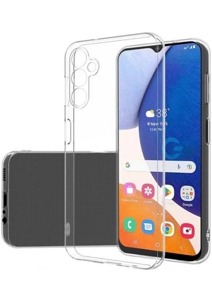 Galaxy A35 ile Uyumlu Kılıf Şeffaf Esnek Lüks Süper Silikon Kapak Clear