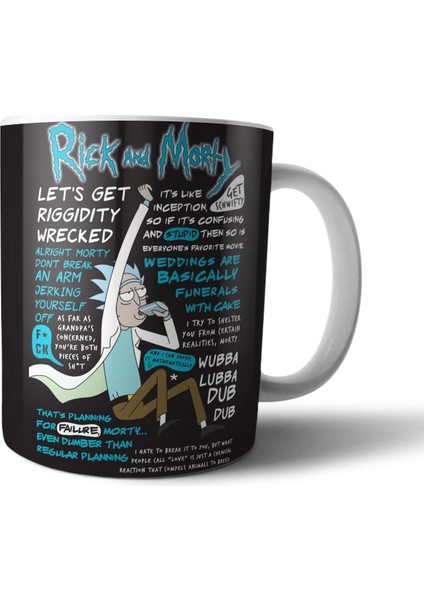 Rick And Morty Kupa Bardak Model 40