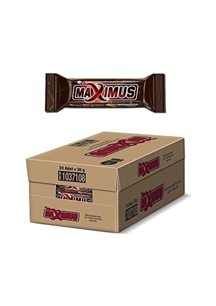 Eti Maximus Yer Fıstıklı, Karamelli Nuga Bar 36 G x 24 Adet fiyatları