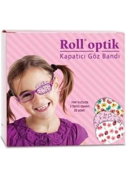 Roll Optik Kapatıcı Göz Bandı 20 Adet - Kız