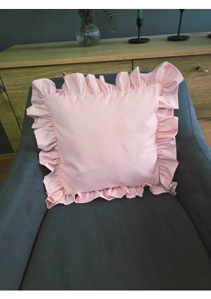 Fırfırlı Kırlent Kılıfı Sıvı Itici Özeliğe Sahip fırsatları