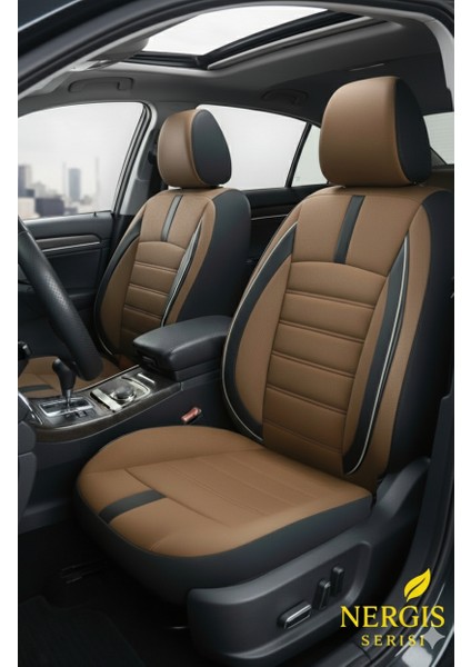 Hyundai I20 2009–2024 Uyumlu - Tay Tüyü Orta + Lacost Kenar, 8 mm Süngerli Oto Koltuk Kılıfı (2 cm Yan Destek)