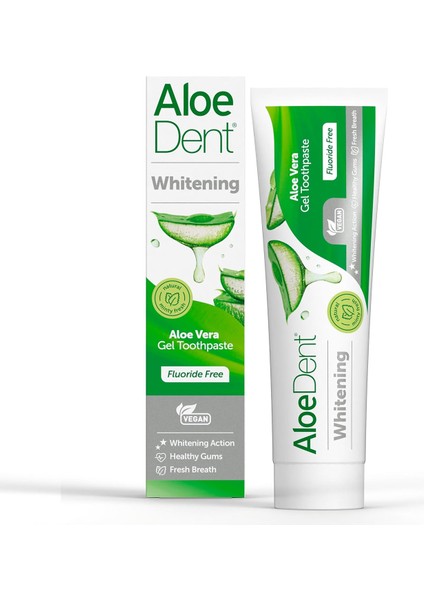 Aloe Dent Whitening, Ekstra Beyazlatıcı Diş Macunu, Florürsüz, 100 ml modelleri