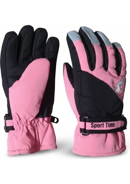 Kitti 4-8 Yaş Çocuk Kar Kayak Eldiveni