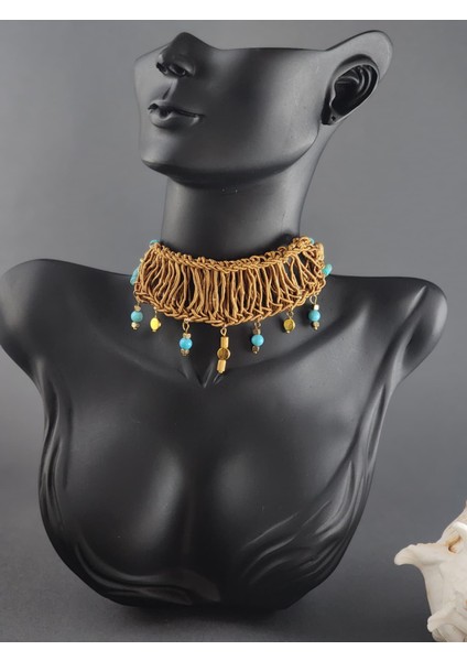 Özel Tasarım Sediment Jasper Tasma Kolye