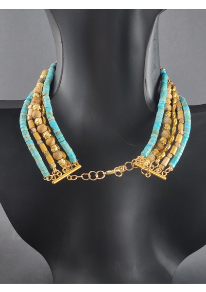 Özel Tasarım Sediment Jasper Tasma Kolye modelleri