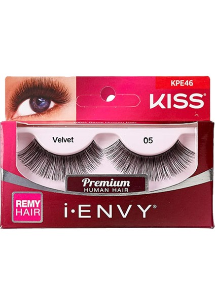 Kiss KPE45 Velvet 05 Premium Human Hair Takma Kirpik (1 Çift)
