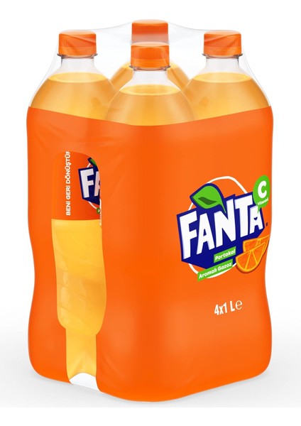 Fanta Portakal Aromalı Pet 4x1 L fiyatları