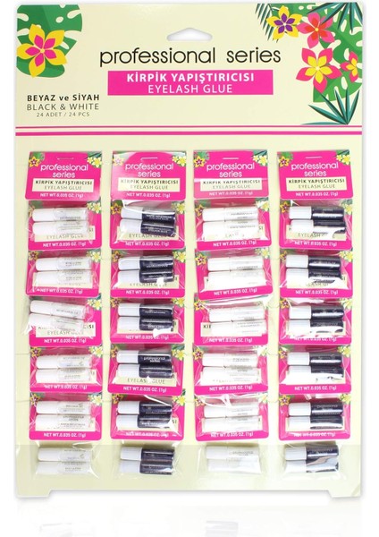 Elly 24'lü Kirpik Yapıştırıcısı Set (24 Adet)