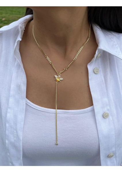 Arı Charmlı Y Kolye