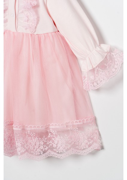 Kız Bebek Elbise Dantelli Bandanalı modelleri