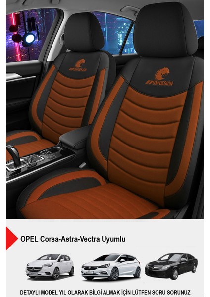Panther Serisi Keten Kumaş Oto Koltuk Kılıfı (Opel Corsa-Astra-Vectra Uyumlu)