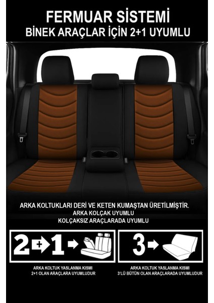 Panther Serisi Keten Kumaş Oto Koltuk Kılıfı (Opel Corsa-Astra-Vectra Uyumlu) indirimleri