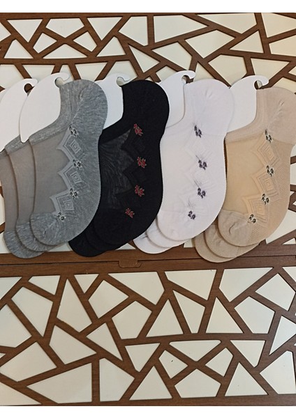 Penye Dikişsiz Burun Tüllü 12'li Kadın Sneaker