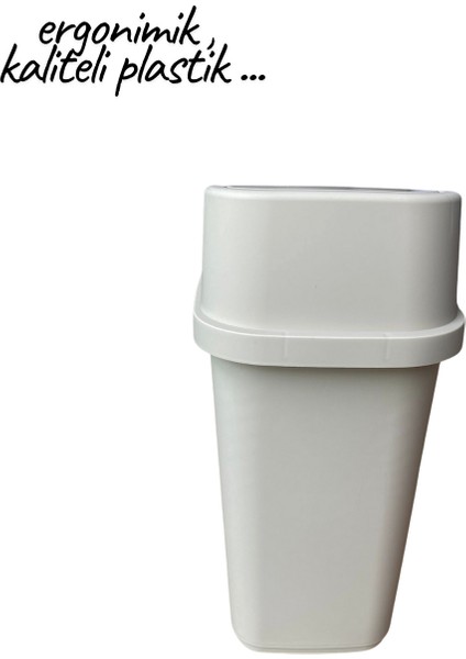 Tezgah Üstü Pratik Kapak Mutfak Banyo Çöp Kovası 5 Litre modelleri