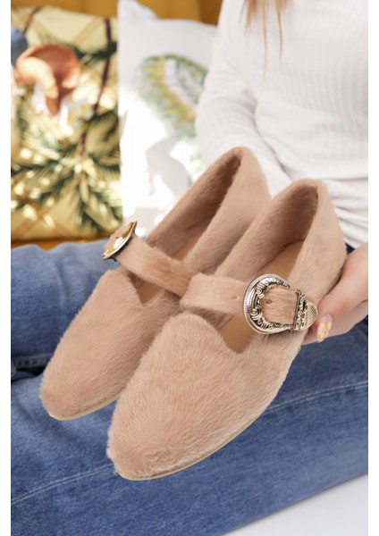 Kadın Babet Siyah Hafif Rahat Şık Iş Ofis Günlük Ayakkabı