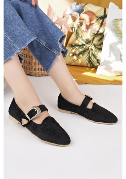 Kadın Babet Siyah Hafif Rahat Şık Iş Ofis Günlük Ayakkabı modelleri