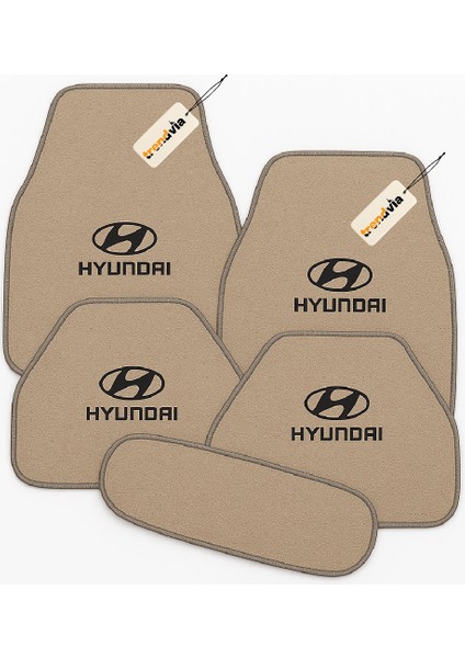 Hyundai Uyumlu Halı Oto Paspas Seti 5 Parça – Kaymaz, Su Geçirmez, Aracınıza Özel Şık Tasarım