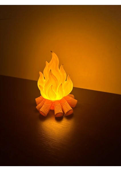 Kamp Ateşi Modeli LED Işıklı Dekoratif Ev Eşyası 12,5cm