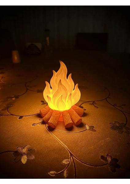 Kamp Ateşi Modeli LED Işıklı Dekoratif Ev Eşyası 12,5cm indirimleri