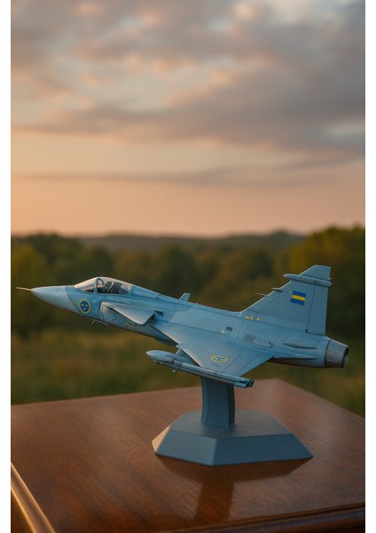3D Baskı Saab Jas 39 Gripen Model Uçak