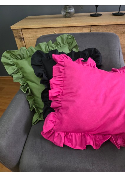 Fırfırlı Kırlent Kılıfı Sıvı Itici Özeliğe Sahip modelleri