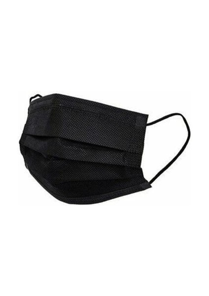 Medikal 50PCS Siyah Cerrahi Yüz Maskesi (5148)