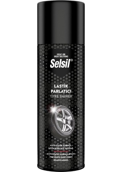 SELSİL OTO - ARAÇ LASTİK PARLATICI - TEMİZLEYİCİ SPREY 500ML (5264)