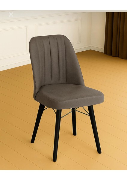 Karegold Mutfak Sandalyesi 2 Adet (Metal Siyah Ayaklı)