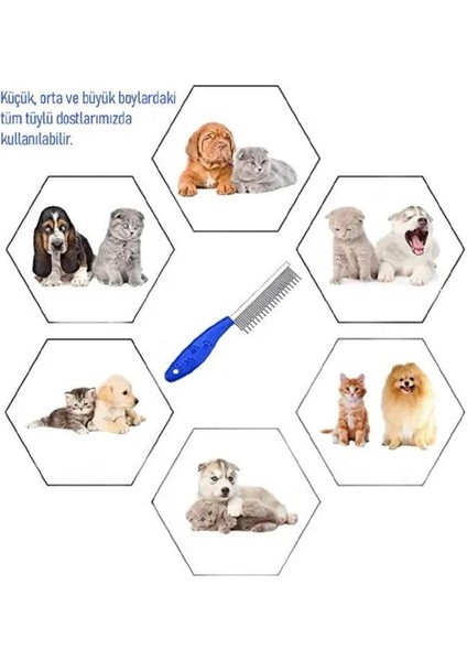 Kedi Köpek Tüy Açma Tarağı Kıtık Topak Açıcı Tarak Tüy Bakım Bit Pire Fırçası Demir Dişli Fırça indirimleri