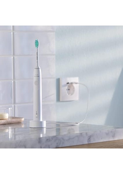 Philips Sonicare 3100 Sonic Şarjlı Diş Fırçası, 3 Kat Daha Fazla Plak Temizliği, Basınç Sensörü, 14 Gün Şarj Ömrü, Smarttimer ve Quadpacer Özellikli, HX3671/13 modelleri