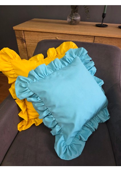 Fırfırlı Kırlent Kılıfı Sıvı Itici Özeliğe Sahip modelleri