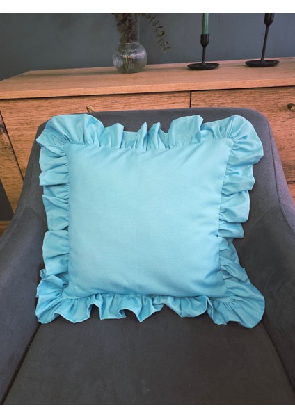 Fırfırlı Kırlent Kılıfı Sıvı Itici Özeliğe Sahip fırsatları