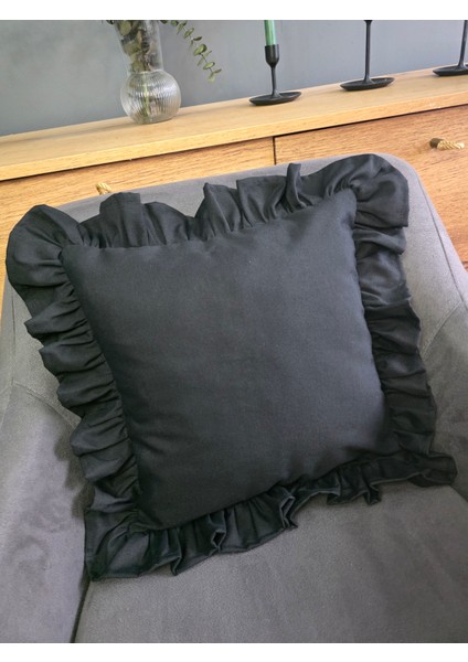 Fırfırlı Kırlent Kılıfı Sıvı Itici Özeliğe Sahip indirimleri