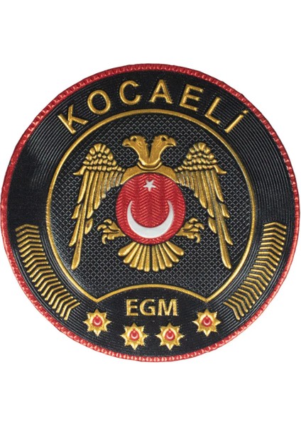 Kocaeli Çevik Kuvvet Polis Arması 3D Plastik Tpu, Yeni Tip, Cırtlı, Standart Ölçü,