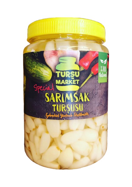 Hakiki Çubuk Turşusu 1 lt Sarımsak Net 500 gr
