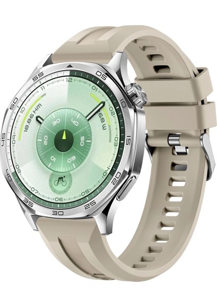 Huawei Watch Gt 6 Gt 6 Pro 46MM Uyumlu Lansman Kordon Metal Tokalı Silikon 22MM Kayış