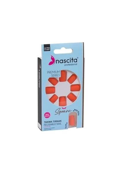 Nascita 24'lü Square Renkli Takma Tırnak - 159