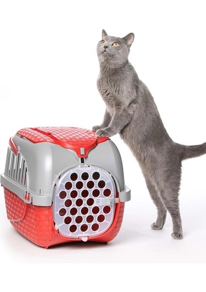 Köpekler ve Kediler Için Transporter Kırmızı 52X33X34 cm