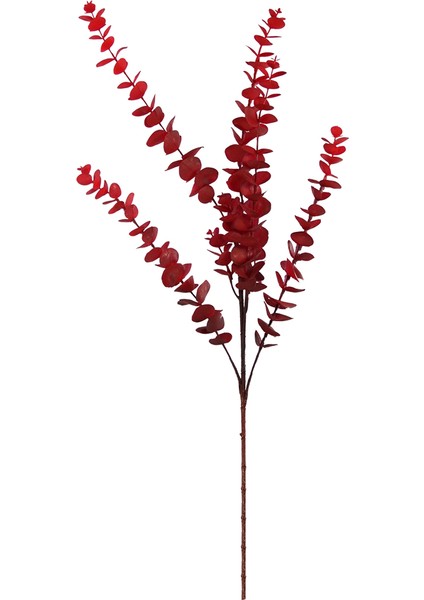 Yapay Okaliptus Demeti Kırmızı 90 cm