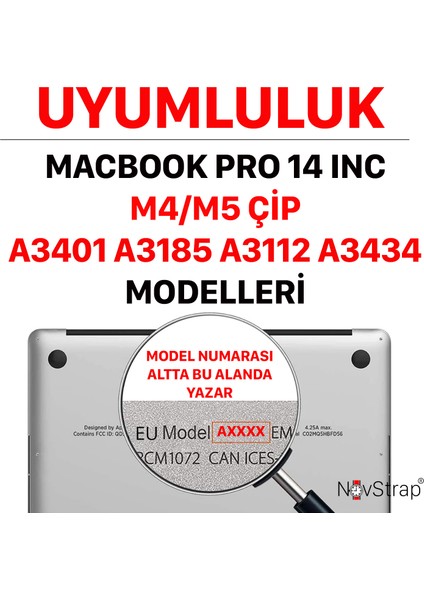 Apple MacBook Pro 14 inç M4/M5 A3434 A3401 A3112 A3185 ile Uyumlu Trackpad Koruyucu Film fiyatları
